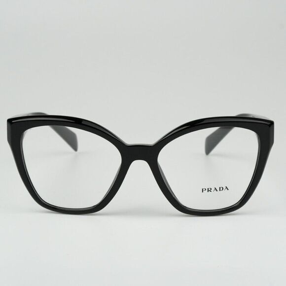 NEW Prada PR20ZV 16K1O1 Black Women Cat Eye Eyeglasses PR 20ZV - Picture 3 of 10